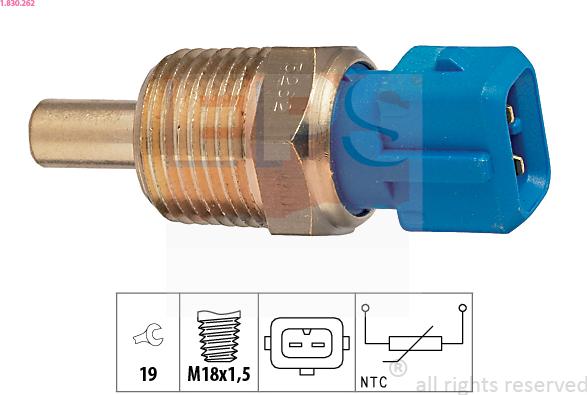 EPS 1.830.262 - Sensore, Temperatura refrigerante www.autoricambi360.it