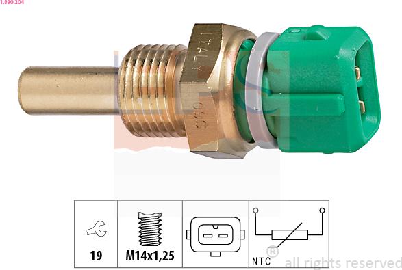 EPS 1.830.204 - Sensore, Temperatura refrigerante www.autoricambi360.it