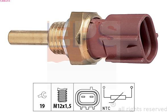 EPS 1.830.213 - Sensore, Temperatura refrigerante www.autoricambi360.it