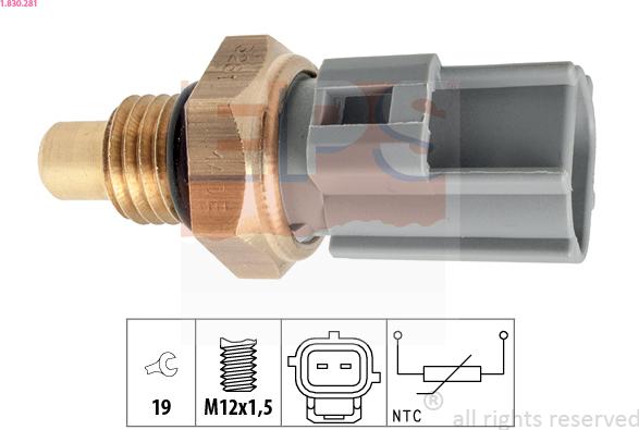 EPS 1.830.281 - Sensore, Temperatura carburante www.autoricambi360.it