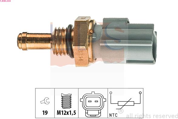 EPS 1.830.234 - Sensore, Temperatura refrigerante www.autoricambi360.it