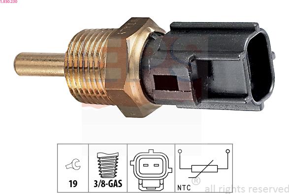 EPS 1.830.230 - Sensore, Temperatura refrigerante www.autoricambi360.it