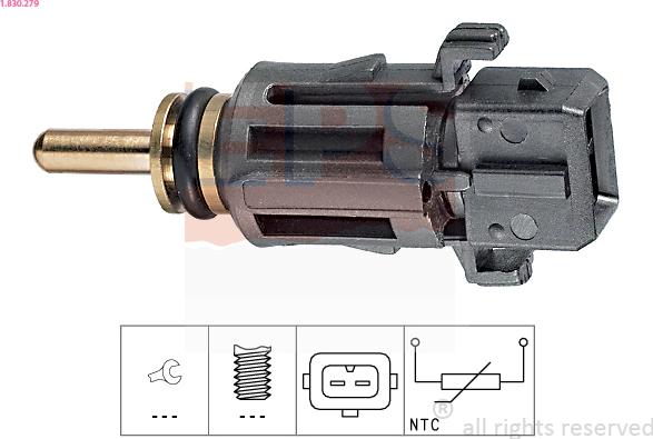 EPS 1.830.279 - Sensore, Temperatura refrigerante www.autoricambi360.it