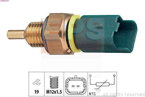 EPS 1.830.276 - Sensore, Temperatura refrigerante www.autoricambi360.it