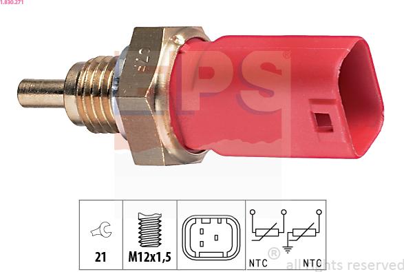 EPS 1.830.271 - Sensore, Temperatura refrigerante www.autoricambi360.it
