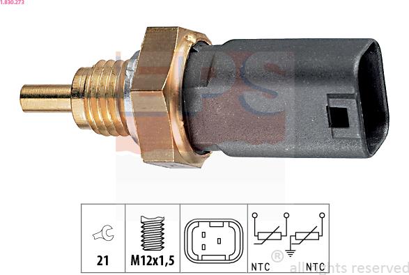 EPS 1.830.273 - Sensore, Temperatura refrigerante www.autoricambi360.it