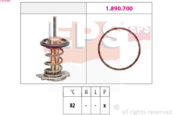 EPS 1.879.998 - Termostato, Refrigerante www.autoricambi360.it