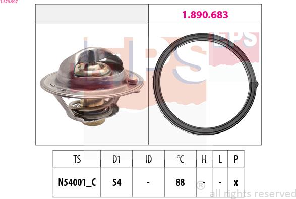 EPS 1.879.997 - Termostato, Refrigerante www.autoricambi360.it