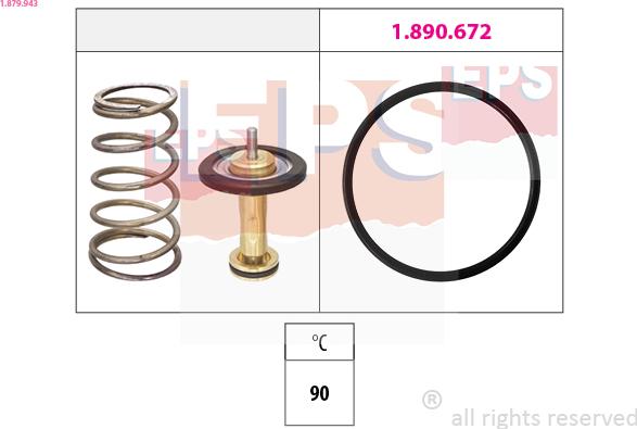 EPS 1.879.943 - Termostato, Refrigerante www.autoricambi360.it