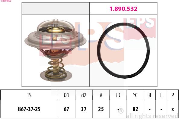 EPS 1.879.952 - Termostato, Refrigerante www.autoricambi360.it