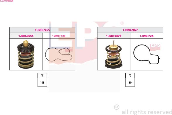 EPS 1.879.986KK - Termostato, Refrigerante www.autoricambi360.it
