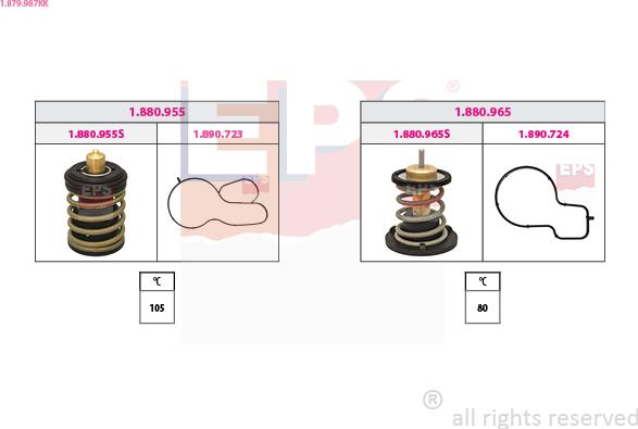 EPS 1.879.987KK - Termostato, Refrigerante www.autoricambi360.it