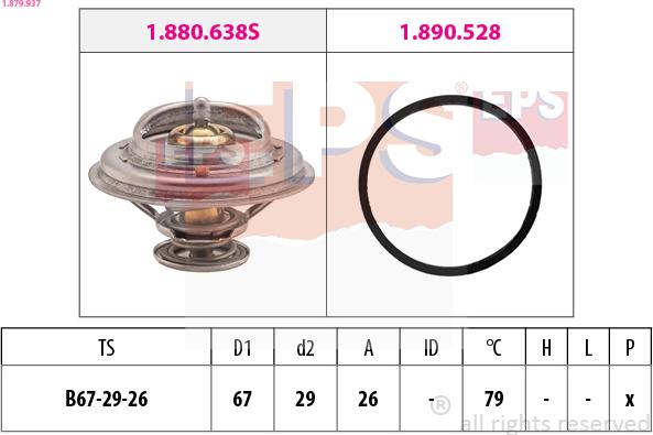 EPS 1.879.937 - Termostato, Refrigerante www.autoricambi360.it