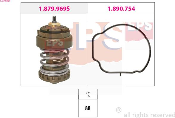 EPS 1.879.921 - Termostato, Refrigerante www.autoricambi360.it