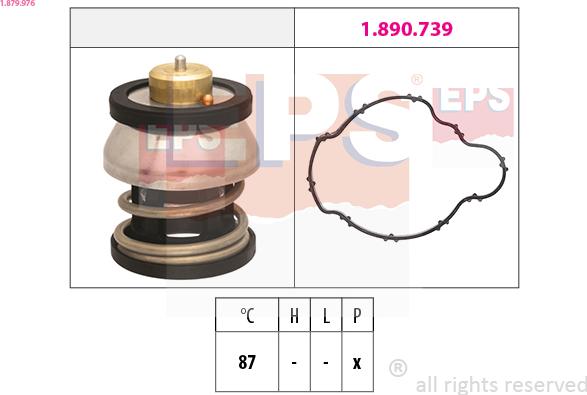 EPS 1.879.976 - Termostato, Refrigerante www.autoricambi360.it