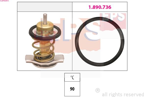 EPS 1.879.973 - Termostato, Refrigerante www.autoricambi360.it