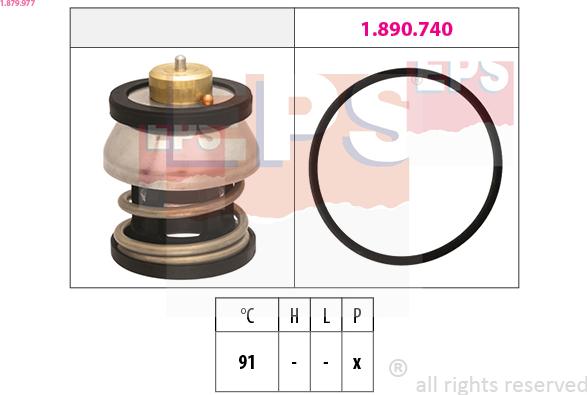 EPS 1.879.977 - Termostato, Refrigerante www.autoricambi360.it