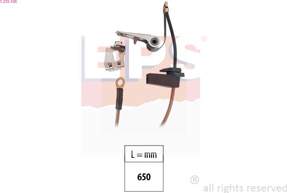 EPS 1.215.105 - Kit contatti, Distributore di accensione www.autoricambi360.it