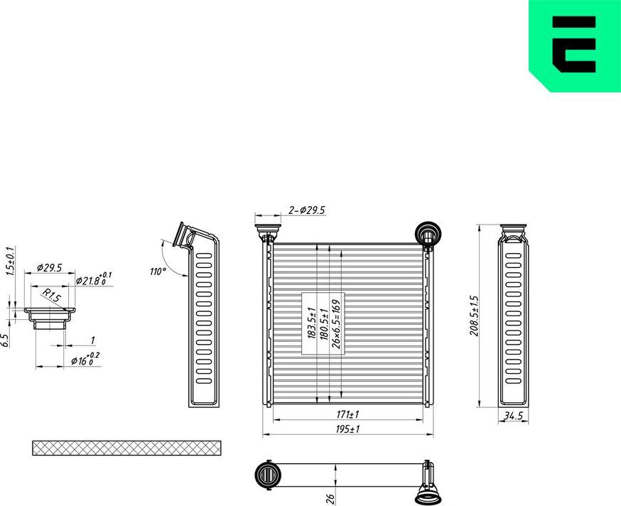 ERA 669200 - Scambiatore calore, Riscaldamento abitacolo www.autoricambi360.it