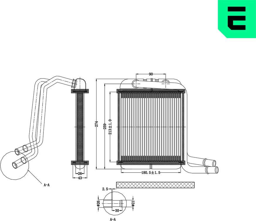 ERA 669218 - Scambiatore calore, Riscaldamento abitacolo www.autoricambi360.it