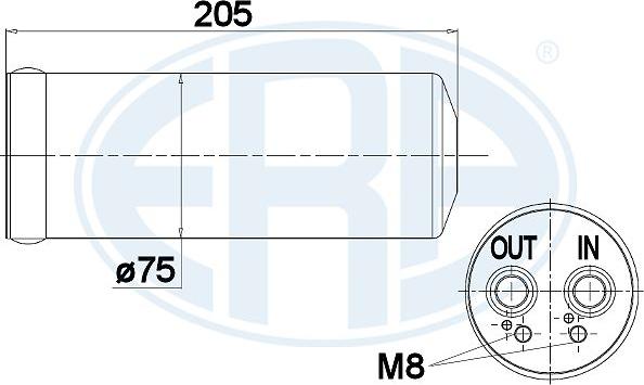 ERA 668004 - Essiccatore, Climatizzatore www.autoricambi360.it