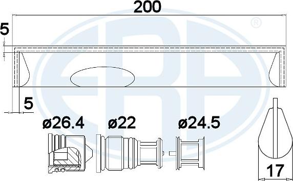 ERA 668011 - Essiccatore, Climatizzatore www.autoricambi360.it