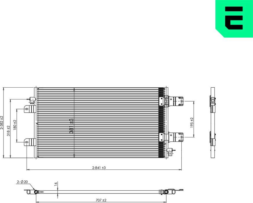 ERA 667441 - Condensatore, Climatizzatore www.autoricambi360.it
