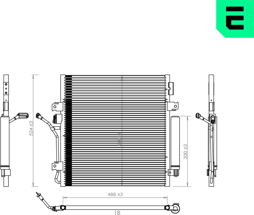 ERA 667420 - Condensatore, Climatizzatore www.autoricambi360.it