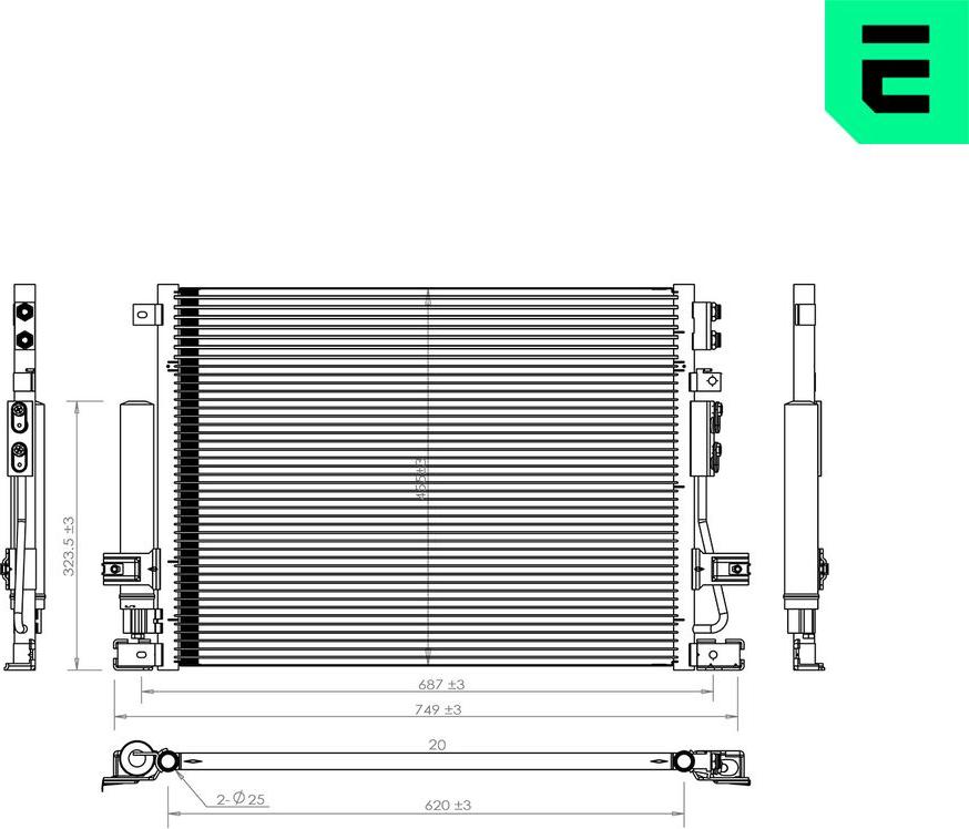 ERA 667428 - Condensatore, Climatizzatore www.autoricambi360.it