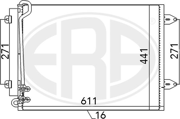 ERA 667044 - Condensatore, Climatizzatore www.autoricambi360.it