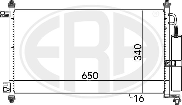 ERA 667069 - Condensatore, Climatizzatore www.autoricambi360.it