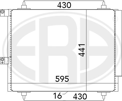 ERA 667063 - Condensatore, Climatizzatore www.autoricambi360.it