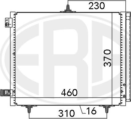 ERA 667009 - Condensatore, Climatizzatore www.autoricambi360.it