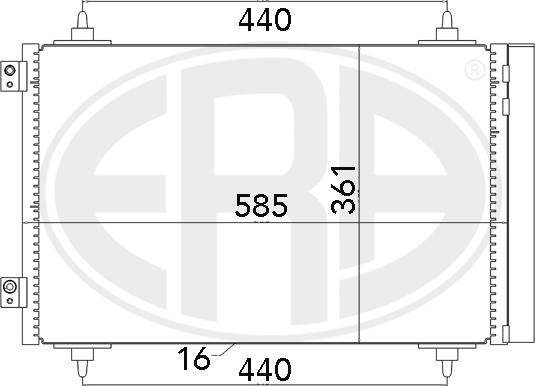 ERA 667016 - Condensatore, Climatizzatore www.autoricambi360.it