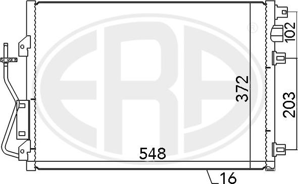 ERA 667038 - Condensatore, Climatizzatore www.autoricambi360.it