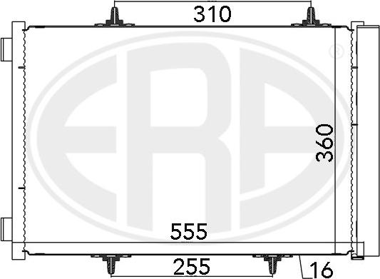 ERA 667025 - Condensatore, Climatizzatore www.autoricambi360.it