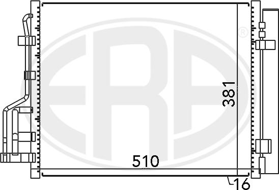 ERA 667122 - Condensatore, Climatizzatore www.autoricambi360.it
