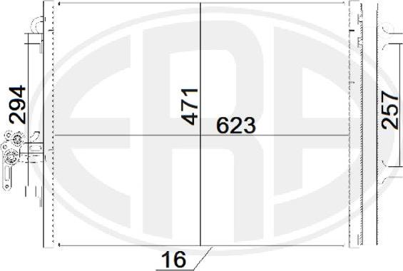 ERA 667203 - Condensatore, Climatizzatore www.autoricambi360.it
