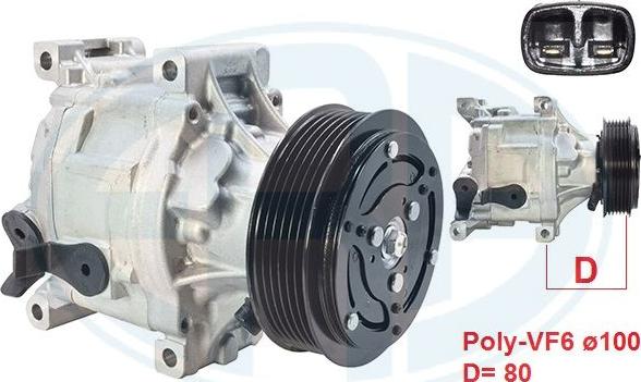 ERA 670098 - Compressore, Climatizzatore www.autoricambi360.it