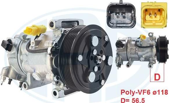 ERA 670066 - Compressore, Climatizzatore www.autoricambi360.it