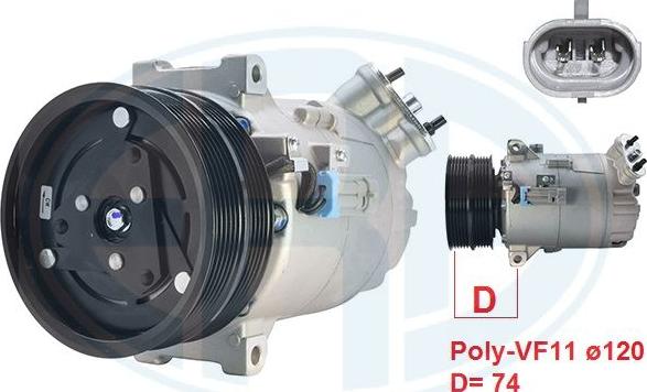 ERA 670061 - Compressore, Climatizzatore www.autoricambi360.it
