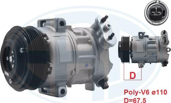 ERA 670019 - Compressore, Climatizzatore www.autoricambi360.it