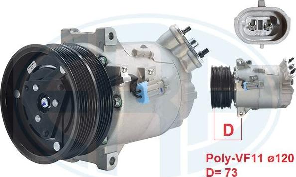 ERA 670086 - Compressore, Climatizzatore www.autoricambi360.it