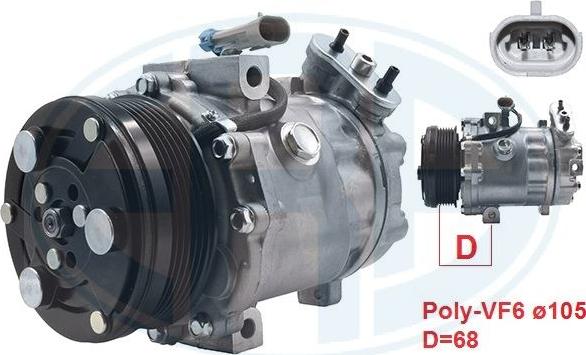 ERA 670032 - Compressore, Climatizzatore www.autoricambi360.it