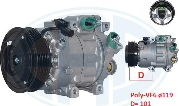 ERA 670037 - Compressore, Climatizzatore www.autoricambi360.it