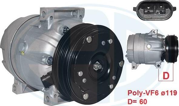 ERA 670076 - Compressore, Climatizzatore www.autoricambi360.it