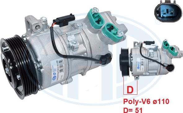 ERA 670195 - Compressore, Climatizzatore www.autoricambi360.it