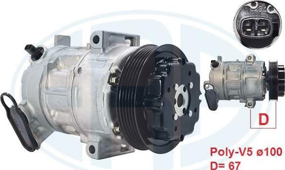 ERA 670146 - Compressore, Climatizzatore www.autoricambi360.it