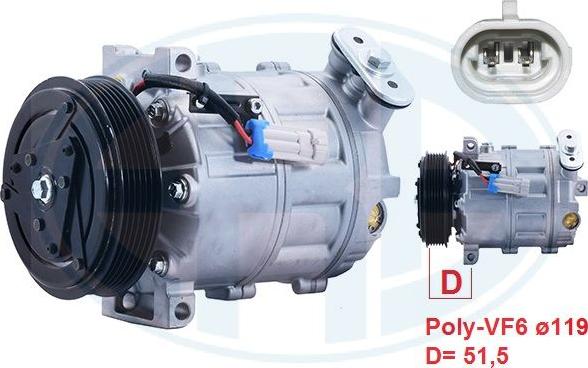 ERA 670148 - Compressore, Climatizzatore www.autoricambi360.it