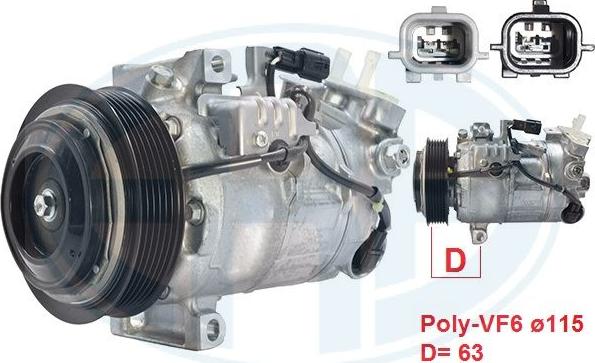 ERA 670147 - Compressore, Climatizzatore www.autoricambi360.it